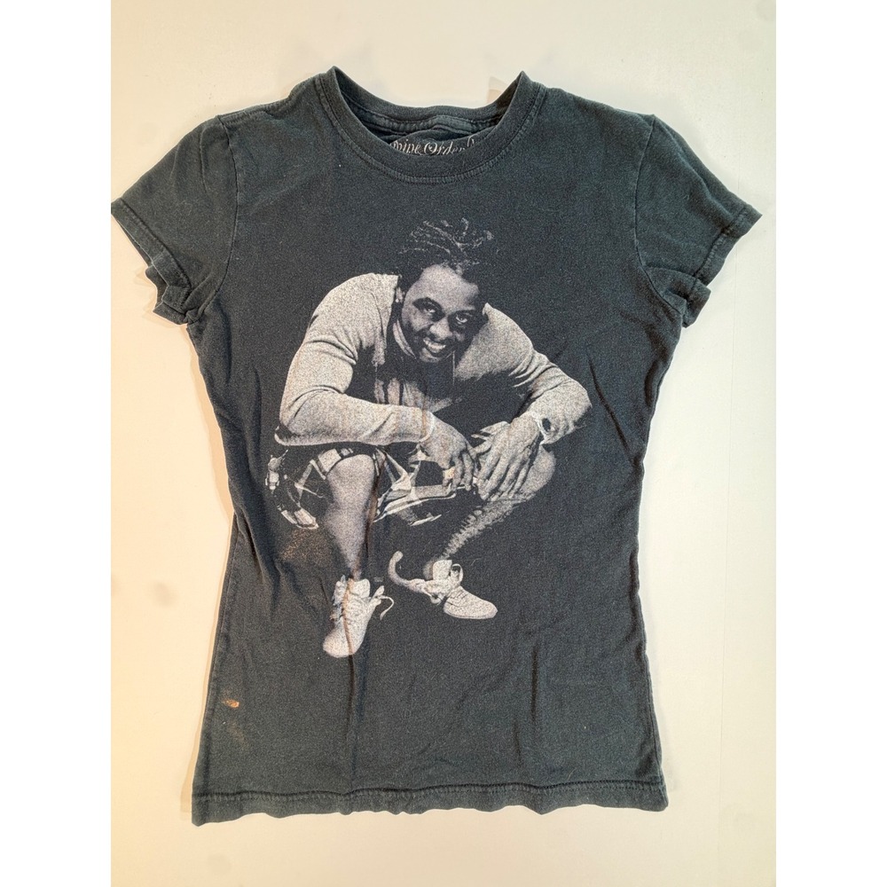 Divine Order Lil Wayne Graphic T-Shirt Black Y2K Hip Hop Rap Tee Size M